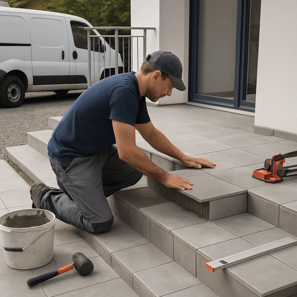 Fliesenbeläge für Treppen, Balkone & Terrassen